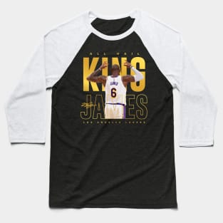 Lebron James All Hail The King Baseball T-Shirt